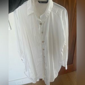ZARA white button up